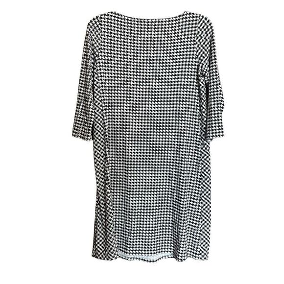 J Jill Wearever Collection Sheath Dress Womens XS Petite Houndstooth 3/4 Sleeve - Picture 5 of 8